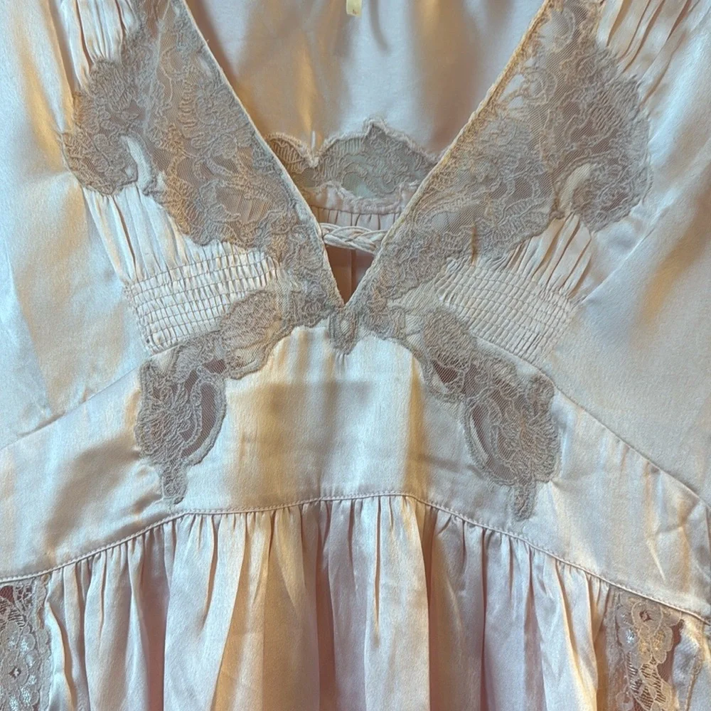 NWOT Free People Wildest Rose Tunic Top Dress size large PINK - Picture 9 of 12